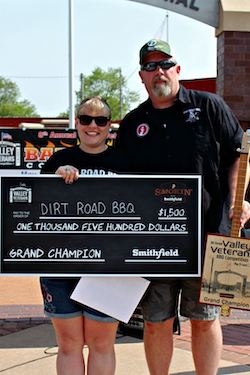 doug eggen with 2020 bbq competition winner
